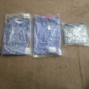 Men's Greyson Multicolor/Pattern Performance Polo Set Size XXL